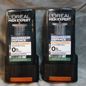 L'OREAL Men Expert Magnesium Defense Hypoallergenic Shower Gel 0% Alcohol